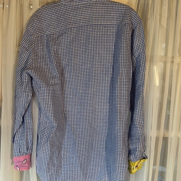 Romi Basha Lana Shirt Women’s Large Picnic Pattern Bandana Trim - Picture 11 of 11